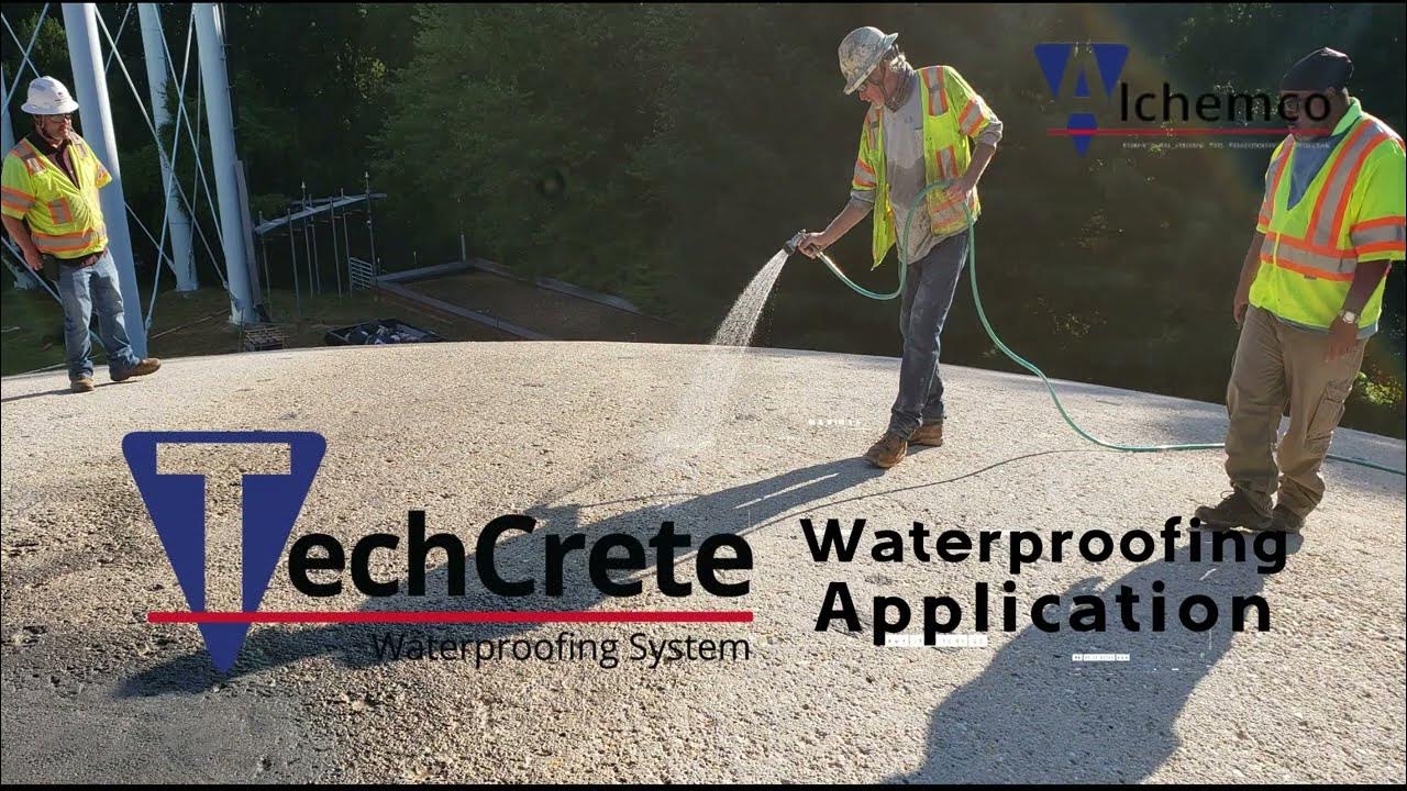 Alchemco's TechCrete 2500 Water Tank Waterproofing YouTube