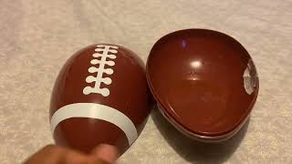 Easter Essentials Snap Closed Sports Ball Egg Shaped Container - 7.75 Inches Long (Baseball)