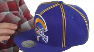Mitchell & Ness - NFL Throwbacks XL Logo w/Double Soutache Snapback - Los Angeles Rams  SKU:#8044922