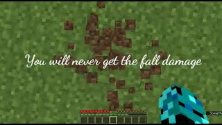 How to not take fall damage without commands | 0 damage in survival without command or cheating