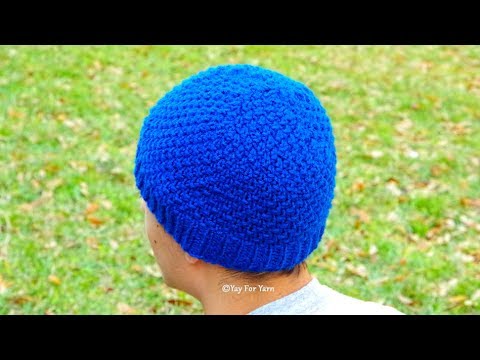 Moss Stitch Hat In 10 Sizes Worsted Or Sport Weight Yarn Free Knitting Pattern By Yay For Yarn