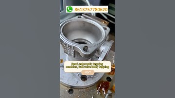 Semi-automatic tapping machine, ball valve body tapping