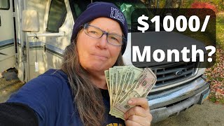 Can you Live in a RV on $1000/Month?