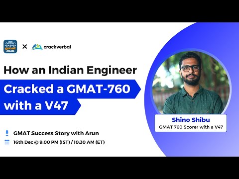 How an Indian Engineer Cracked a GMAT 760 with a V47 