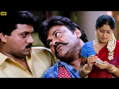 इस हसीना को देखते ही दिल हुआ बेकरार | Chiranjeevi | Bramhanandam | Movie Scene