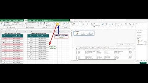 Remove duplicates using Power Query in excel (English)