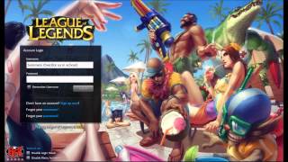 Video thumbnail of "League of Legends POOL PARTY Login Screen + Music"