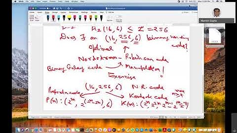SC 461 Coding Theory and Applications Lecture 14