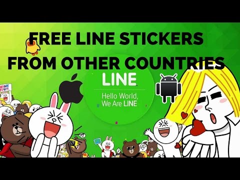 How To Get LINE STICKERS For FREE? New Method In Description IOS/ANDROID VPN Update Sept 2016