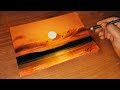 Sunset Scenery Drawing with soft pastels for beginners step by step | Pritam Saha Arts