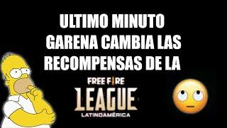 URGENTE! GARENA CAMBIA LAS RECOMPENSAS POR VER LA FREE FIRE LEAGUE 