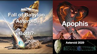 A Flaming Mountain thrown to the Sea: Babylon or Asteroid