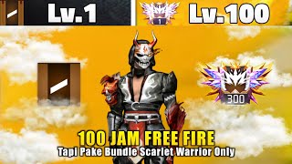 100 Hours of Free Fire but Using Only the Scarlet Warrior Bundle