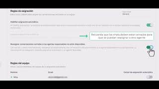 Cómo funciona la asignación automática de Callbell