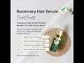 Prakdhiya Organics Rosemary Hair Serum controls frizz, adds shine, and nourishes hair naturally. 🌿