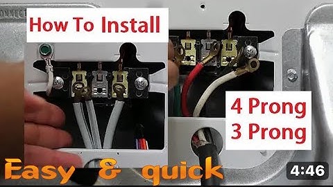 How to Electric Stove Range Cord 3 or 4 Prong || change 4 to 3 prong electric stove