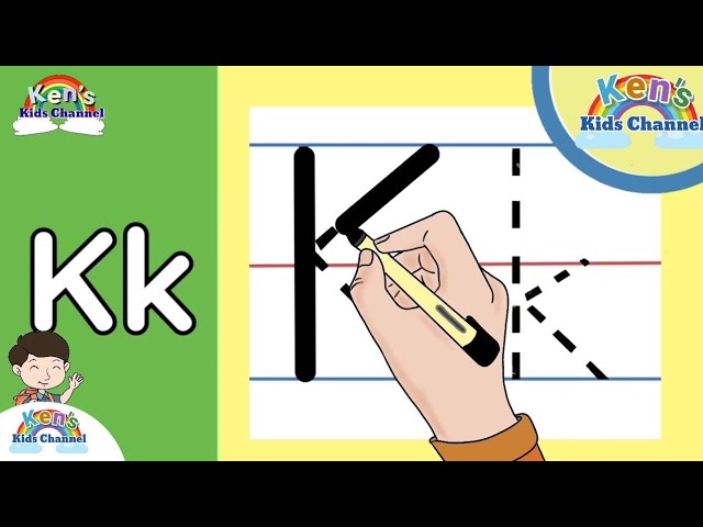 Write the Letter Kk | Alphabet Writing for Children class=