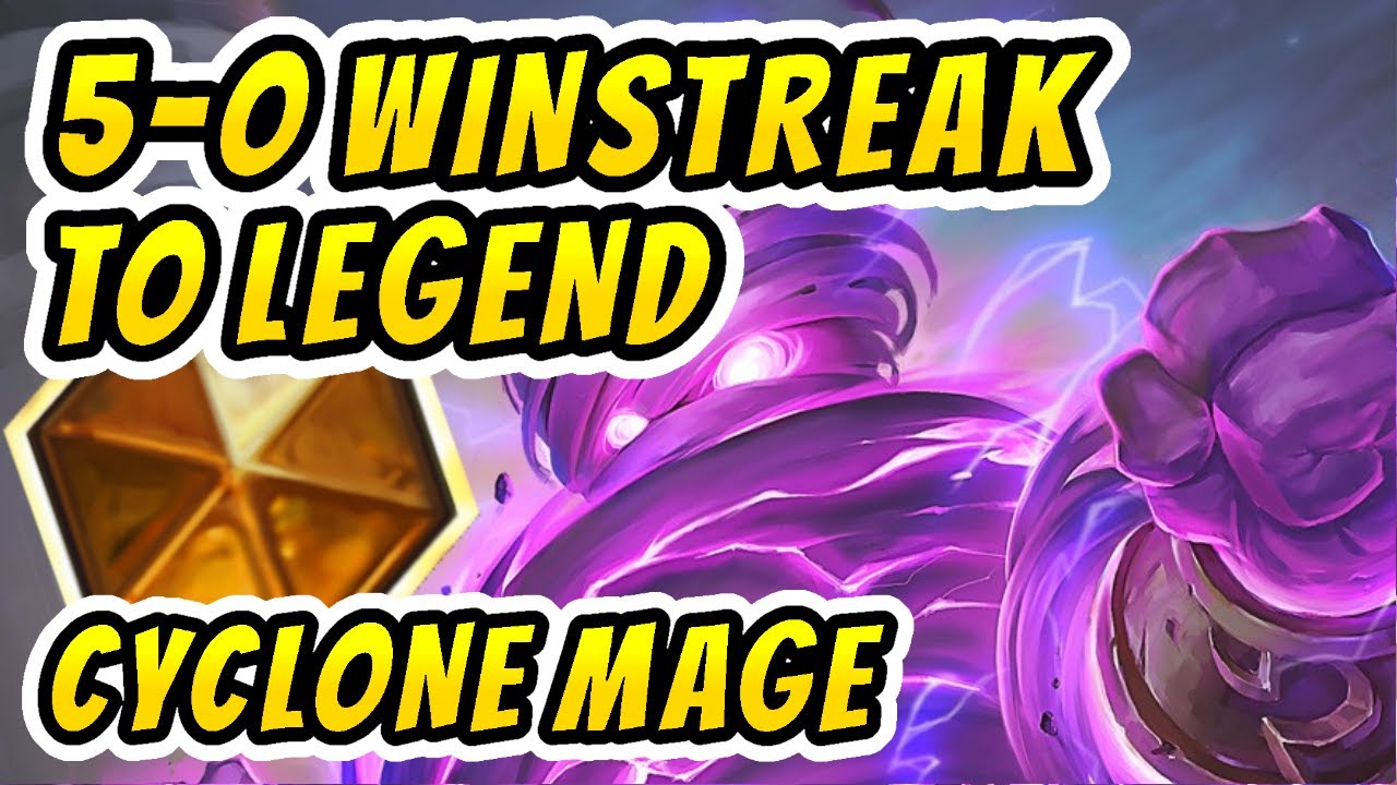 Legend Cyclone Mage / Freeze Mage 100% WR! Hearthstone HS ROS S2