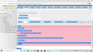 #1064 - You have an error in your SQL syntax;