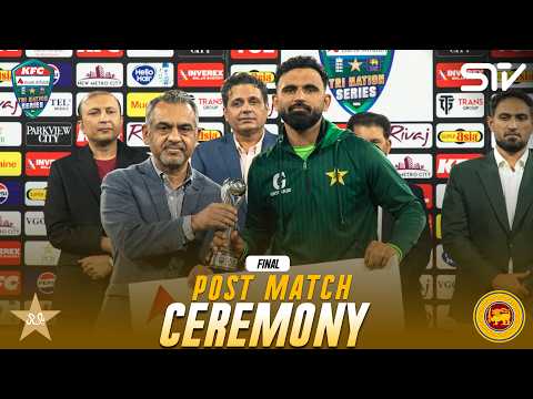Post Match Ceremony | Pakistan vs Sri Lanka | Final | ODI Tri-Nation Series 2026 | PCB | M9S1H