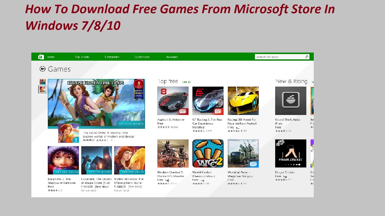 How To Play Games Downloaded From Microsoft Store?