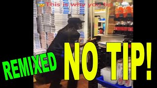 Frustrated Domino's delivery driver has a complete meltdown after being denied a tip (Remixed)