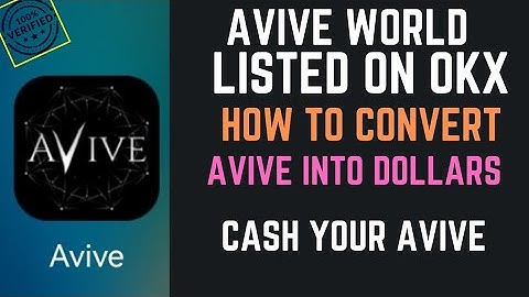 How to Sell Avive Token || Convert Avive into Dollars || listed on OKX Exchange