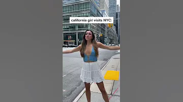 California Girl Vists NYC | #Shorts