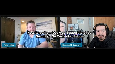 How to go from Desktop Support to Cyber Security - No Certs / No Degree