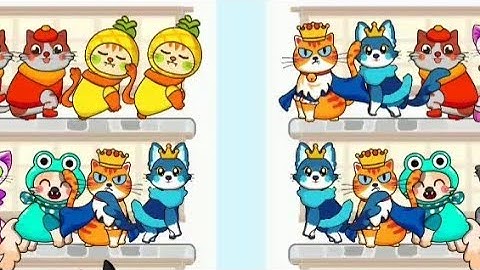 Cat Color Sort Puzzle - Level 19-30 (FALCON JSC Games) @JEDT15