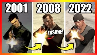 Evolution of GUNS LOGIC in GTA Games! (2001 - 2022)