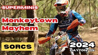 Monkeytown Superminis - Grass Tracks, Tight Woods, MX Section - FULL Race // SORCS 2024