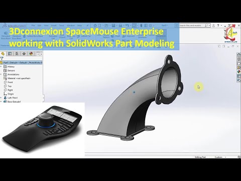 3Dconnexion Spacemouse Enterprise working with SolidWorks Part Modeling