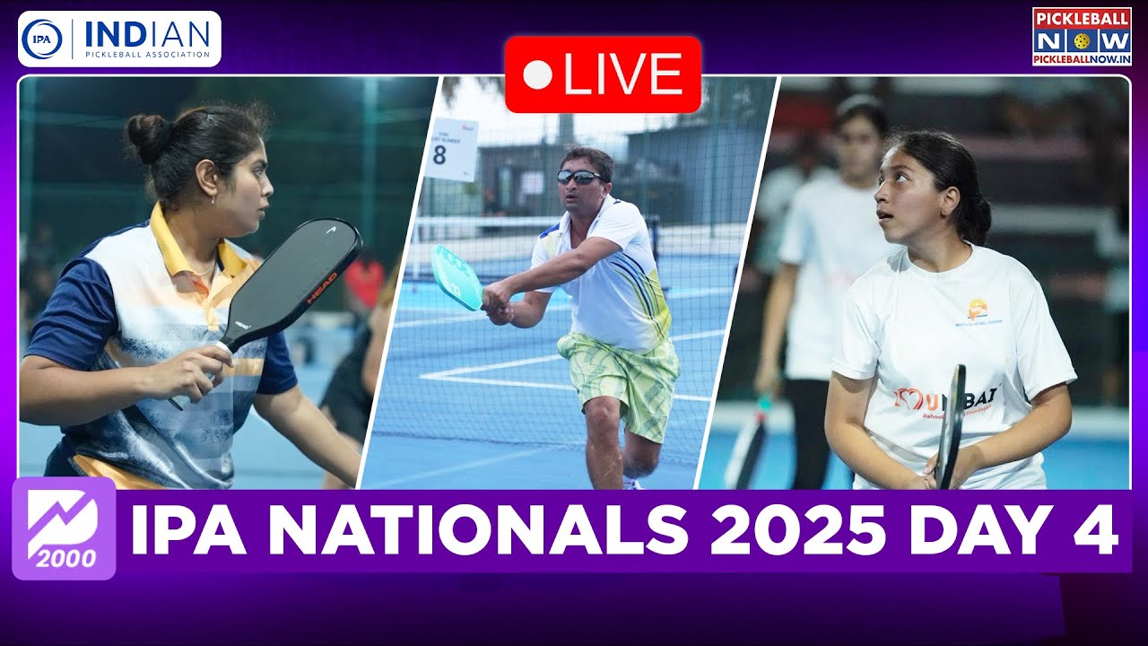 Live: IPA Nationals 2025 Day 4 | Final Day Thrillers at India’s Biggest Pickleball Event | PWR 2000