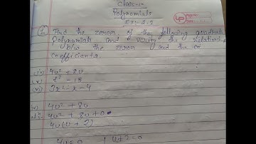Class 10 ll Chapter Polynomials Ex :-2.2  ll Question no.1 (iv)(v)(vi) Answer.