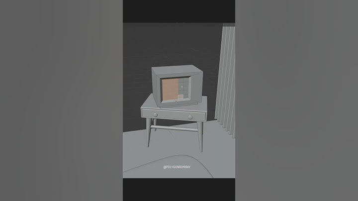 Modeling a TV set in Blender 3D #3dmodeling #3dillustration #b3d #blender3d #3dfurniture