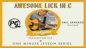 Emil Ernebro Lesson - Awesome Lick in C