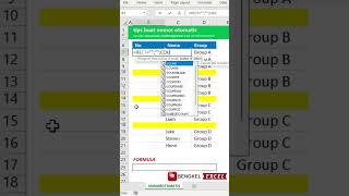 tips membuat nomor otomatis melewati sel kosong shorts  excel  tipsandtricks