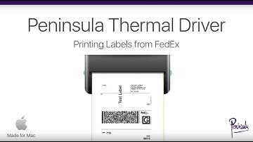 Printing FedEx shipping labels with a thermal label printer on Apple Mac