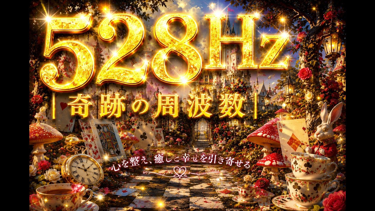 528Hz】｜奇跡の周波数｜心を癒し、深いリラックスへ導くヒーリングBGM