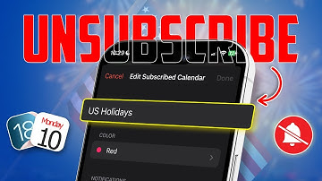 How to Delete or Unsubscribe US Holidays in iPhone Calendar | Remove US Holidays in iCalendar
