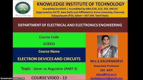 EDC U1 L8 V2 - Zener as Regulator (PART 2)