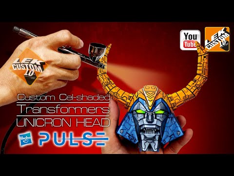 TUTORIAL Ep1# Custom Cel-shaded Transformers UNICRON HEAD  Hasbro Pulse  by LEK Custom Toys 2021