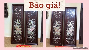 Báo giá Bộ Tranh Lý Ngư Vọng Nguyệt gỗ Gụ ta cũ|| Đồ Gỗ Mỹ Nghệ Cường Hồng|| 0988313696