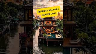 Built a Traditional Thai Villa on a Bangkok Canal 🛕 #timelapse #construction #satisfying
