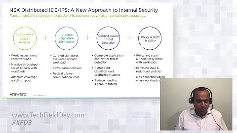 VMware NSX Distributed Intrusion Detection & Prevention (IDS/IPS)