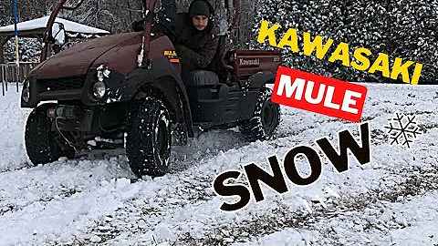 Kawasaki Mule in the Snow, and Farm Work