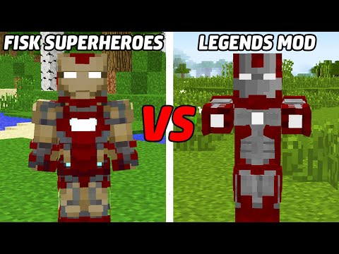 ЖЕЛЕЗНЫЙ ЧЕЛОВЕК FISK SUPERHEROES VS LEGENDS MOD В МАЙНКРАФТ [БИТВА МОДОВ]