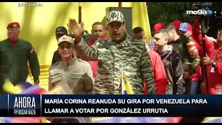 María Corina reanuda su gira por Venezuela para llamar a votar por González Urrutia