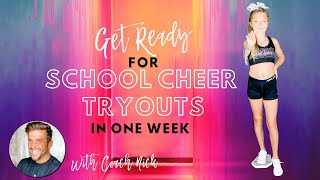 Get Ready For Your School Cheerleading Tryouts In One Week 5 Easy Steps